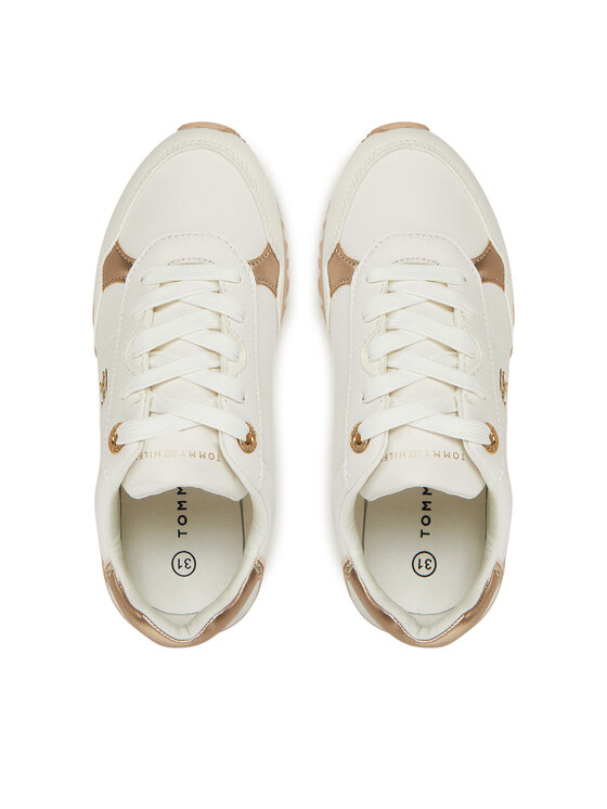 Tommy Hilfiger Tommy Hilfiger Sneakersy Low Cut Lace-Up Sneaker T3A9-33759-1355 M Biały
