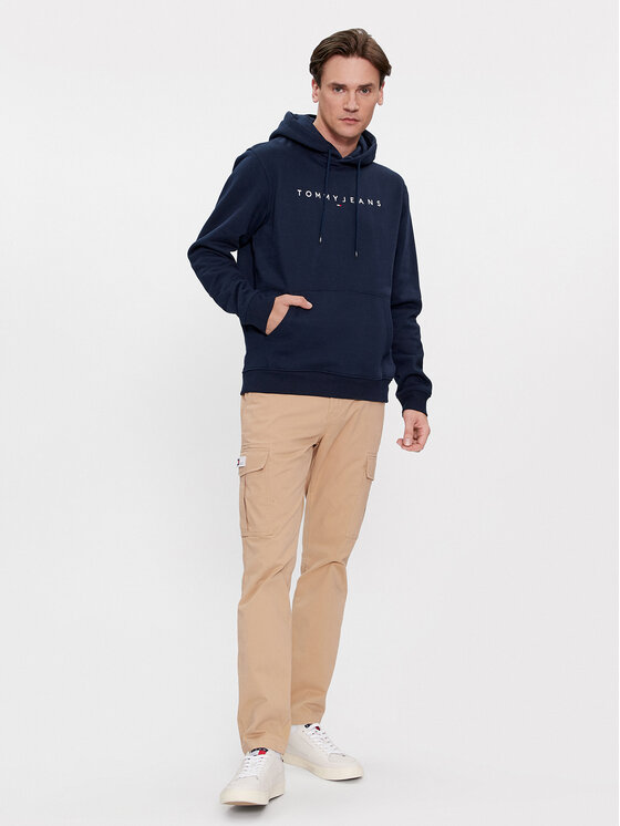 Tommy Jeans Tommy Jeans Felpa Linear Logo DM0DM17985 Blu scuro Regular Fit