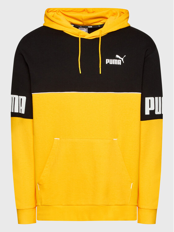 Puma Felpa Power Colorblock 849812 Giallo Regular Fit