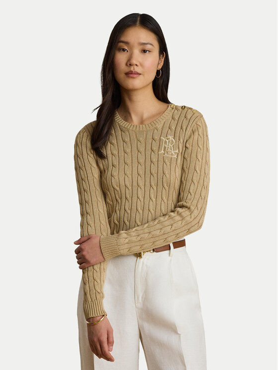 LAUREN RALPH LAUREN Pulover 200P14039006 Bej Regular Fit