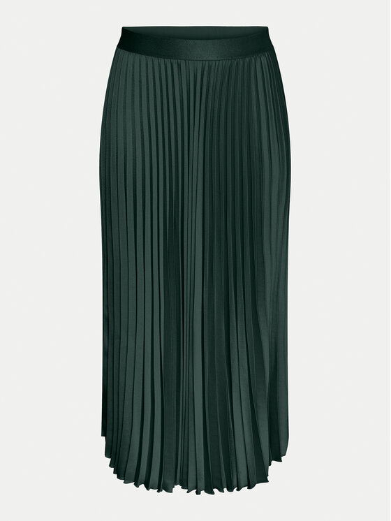 Gonna plissettata verde acqua top