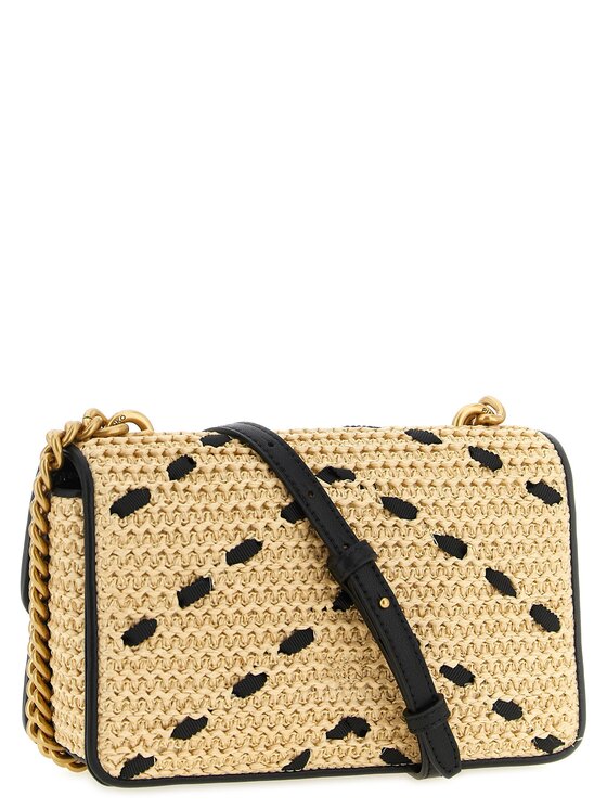 PINKO PINKO Torebka Beige Cowhide Crossbody Beżowy