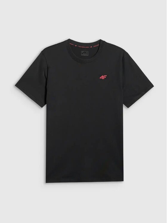 4F 4F T-Shirt 4FWMM00TTSHM3341-020S Czarny Regular Fit