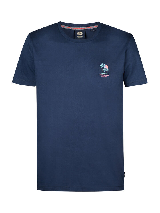 Petrol Industries Petrol Industries T-Shirt M-1050-TSR644 Tmavomodrá Regular Fit