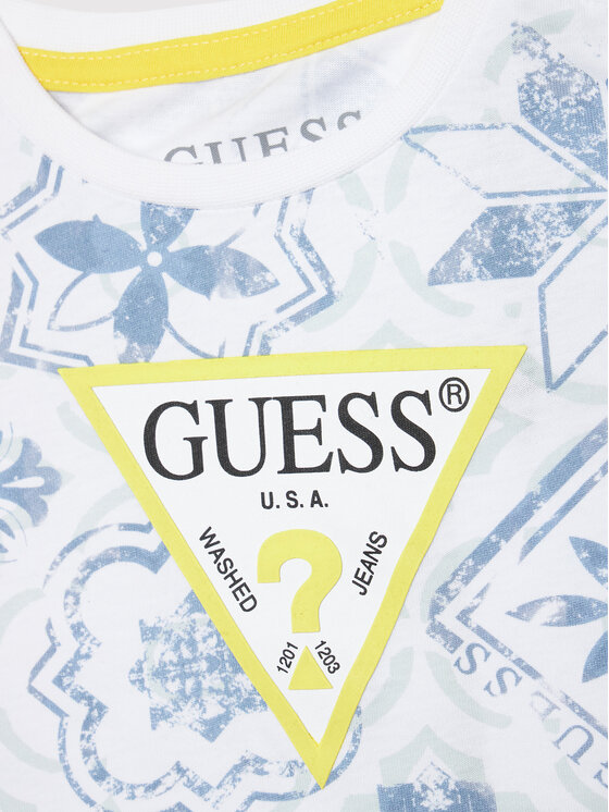 T-shirt N2GI06 K8HM3 Bianco Regular Fit