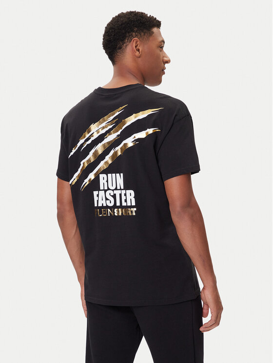 Plein Sport Plein Sport Tricou FAEC MTK8356 STE001N Negru Loose Fit