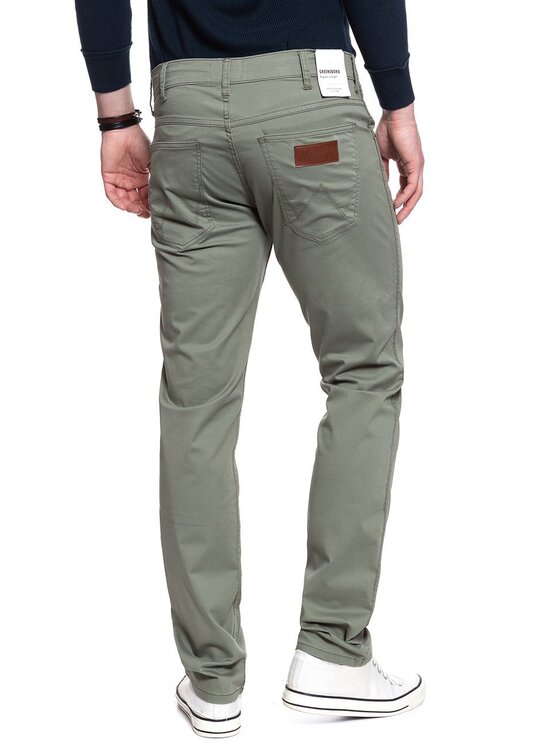 Wrangler Wrangler Pantaloni di tessuto GREENSBORO Marrone Straight Fit