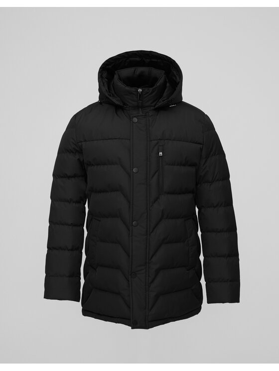 Borgio Borgio Kurtka zimowa recale_c Czarny Slim Fit