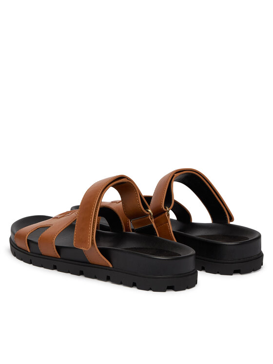 Guess Guess Klapki FLJFAS ELE03 Brązowy jasny