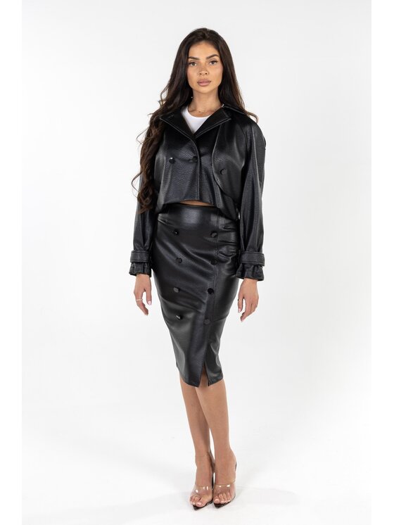 Agatha Studio Agatha Studio Spódnica midi A26ZS-SP-K01 Czarny Slim Fit