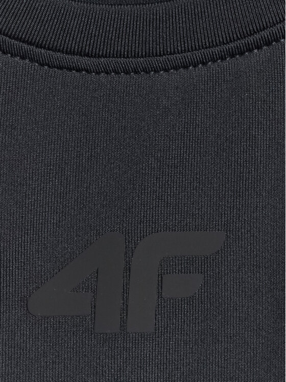 4F 4F Koszulka techniczna BASIC+ Czarny Regular Fit