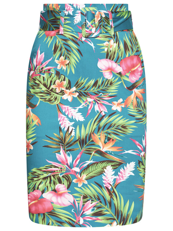 Guess Puzdrova Sukna Nural W1gd0z Wdvc0 Modra Slim Fit Modivo Sk