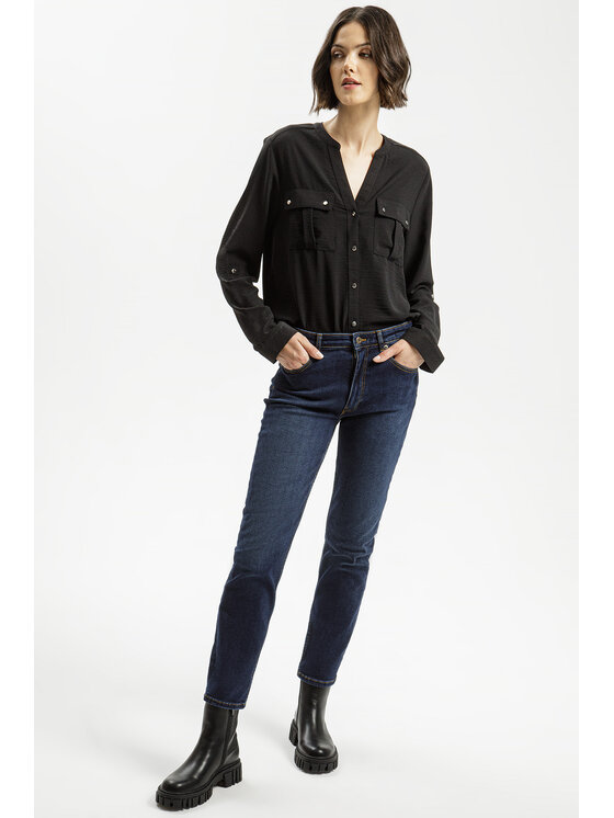 Cross Jeans Cross Jeans Jeansy P 476-053 Niebieski Straight Leg