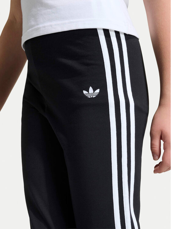 adidas adidas Colanți 3-Stripes KC8645 Negru Slim Fit