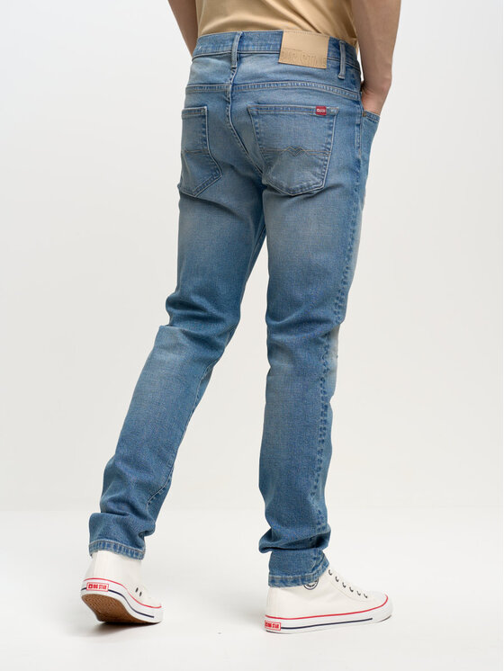 BIG STAR BIG STAR Jeansy JEFFRAY_298_190 Niebieski Skinny Fit