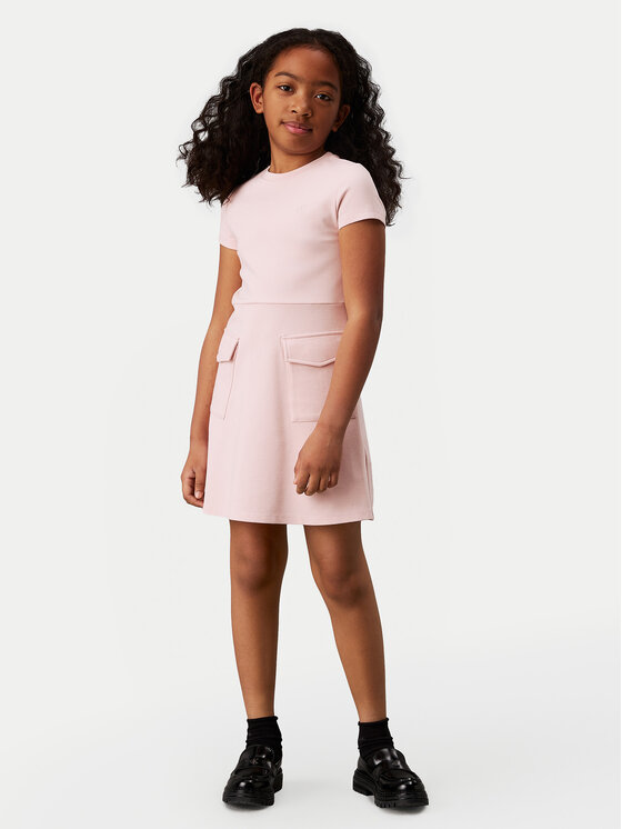 Calvin Klein Jeans Calvin Klein Jeans Rochie de zi IG0IG02699 Roz Slim Fit
