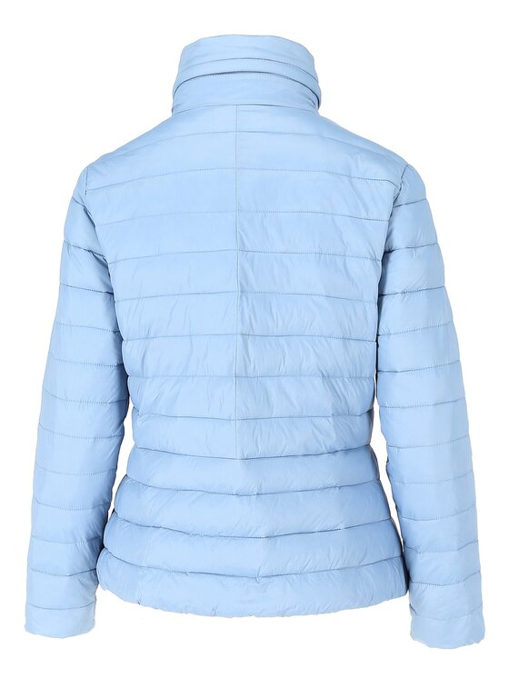 Perso Perso Kurtka przejściowa pikowana z wiązaniem Niebieski Slim Fit