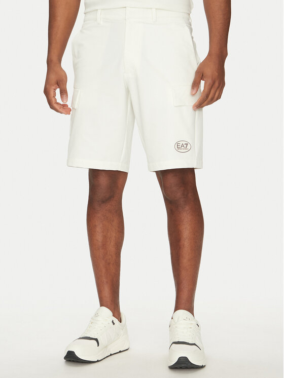 EA7 Emporio Armani EA7 Emporio Armani Pantaloni scurți sport 7M000196 AF13554 U0005 Alb Regular Fit