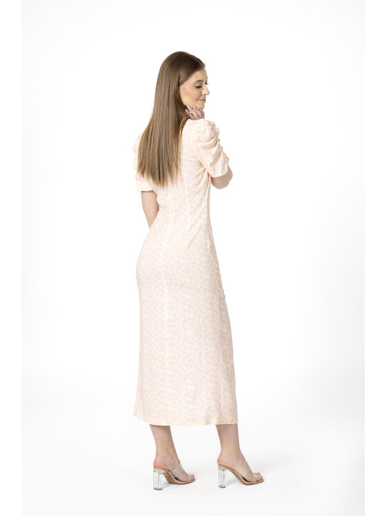 LAURELLA LAURELLA Sukienka letnia Laurella 4UL092310 Żółty Regular Fit
