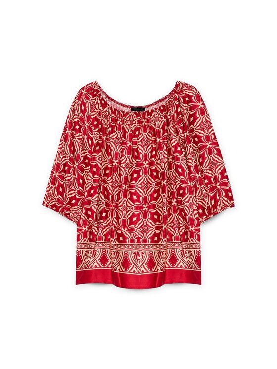 Fiorella Rubino Fiorella Rubino Blusa 2848T002370N0V6 Rosso Boxy Fit