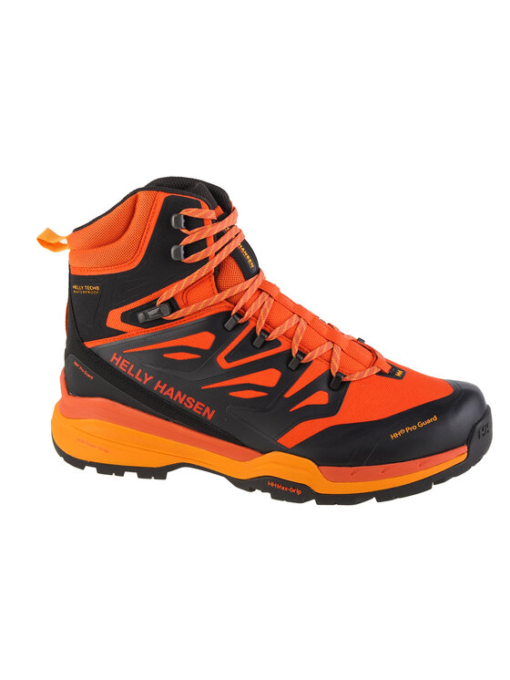 orange hiking boots