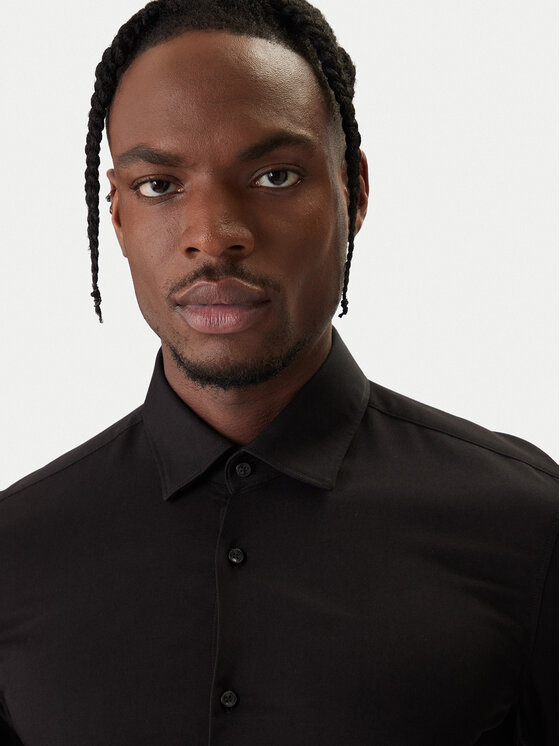 HUGO HUGO Košeľa Kenno 50551242 Čierna Slim Fit