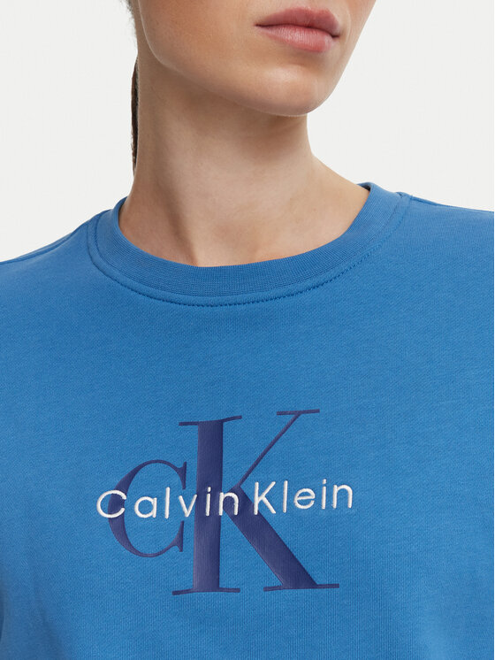 Calvin Klein Jeans Calvin Klein Jeans Суитшърт Monologo LV047B234G Син Relaxed Fit