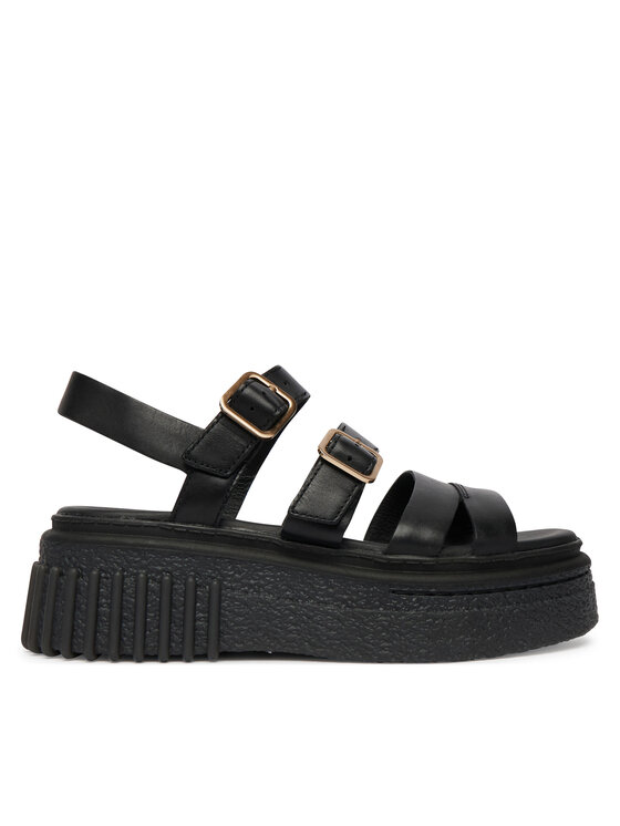 Clarks Clarks Sandále Evamar Strap 26185888 Čierna