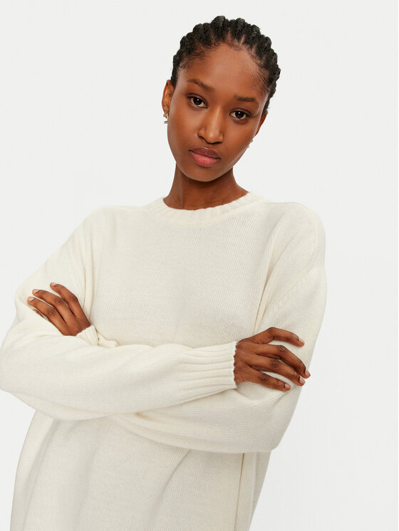 ViCOLO ViCOLO Sweter 77070S Écru Relaxed Fit