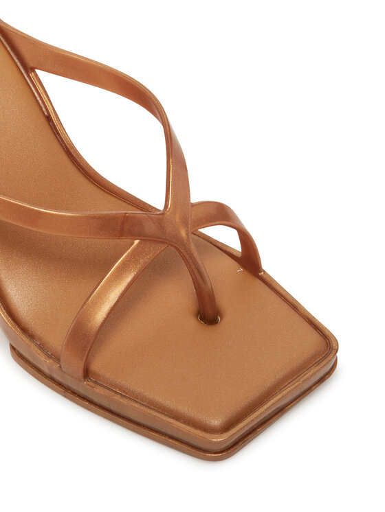 Melissa Melissa Šlepetės per pirštą Melissa Glass Heel Ad 35801 Auksinė