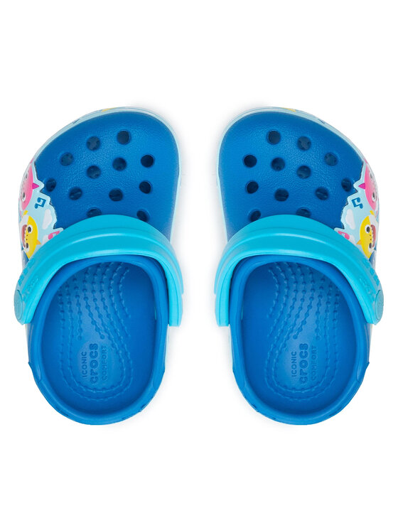 Crocs Crocs Șlapi Crocsflbaby Shark Band Clog T 207066 Albastru