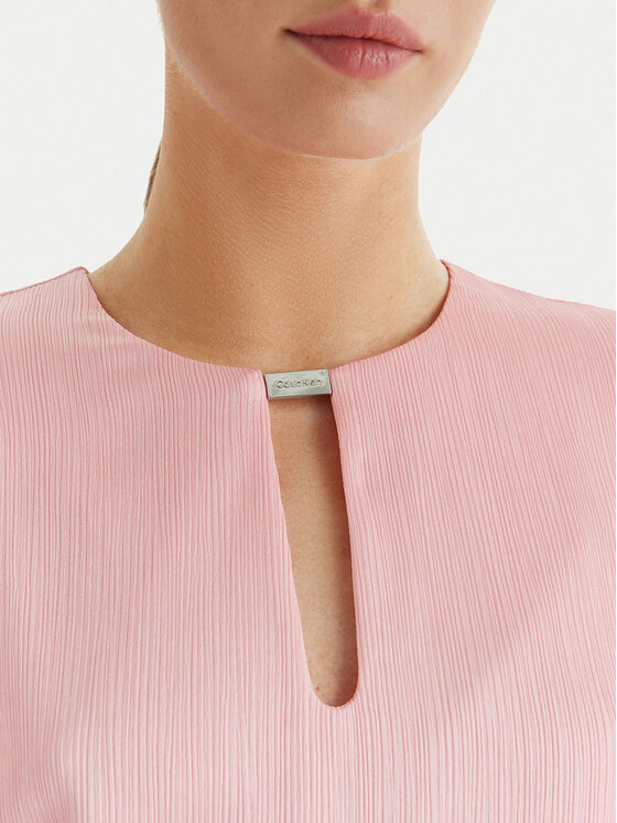 Calvin Klein Calvin Klein Bluzka LV044F150G Różowy Regular Fit