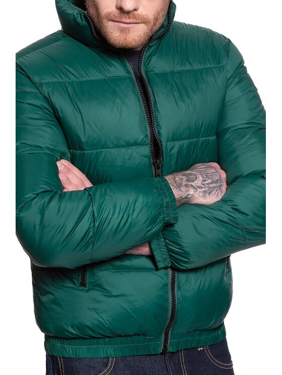 Wrangler Wrangler Kurtka zimowa THERMO PUFFER Zielony Regular Fit