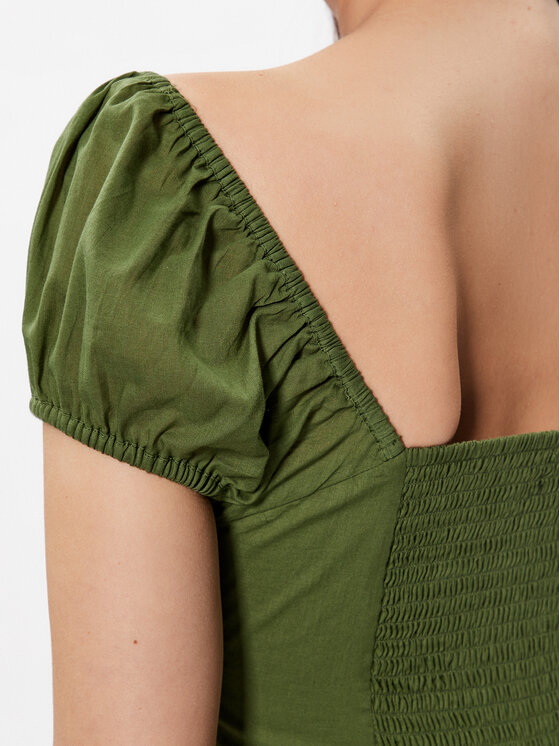 BDG Urban Outfitters BDG Urban Outfitters Sommerkleid BDG CARMEN BOHEMIA MIDI 76476704 Grün Basic Fit