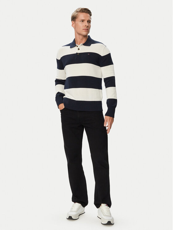 Tommy Jeans Tommy Jeans Πουλόβερ DM0DM20304 Σκούρο μπλε Slim Fit