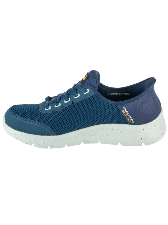 Skechers Skechers Buty do biegania Skechers Slip-Ins: Go Walk Flex - Waterproof Granatowy