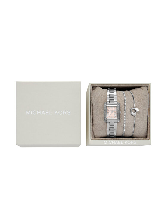 Michael Kors Michael Kors Set de ceas și brățară Emery Set MK7514SET Argintiu