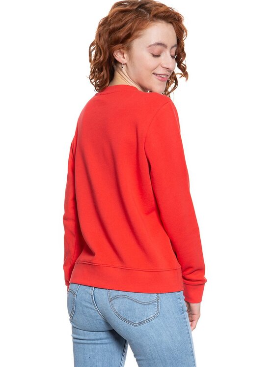 Wrangler Wrangler Felpa CREW SWEAT Rosso Regular Fit