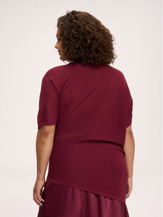 Fiorella Rubino Fiorella Rubino Sweter M261E002283N036 Bordowy Over Fit