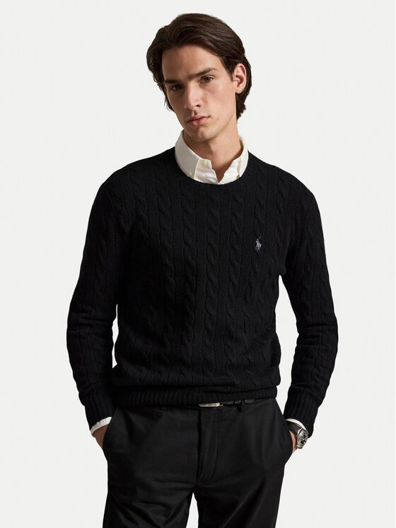 Polo Ralph Lauren Polo Ralph Lauren Πουλόβερ 710876762001 Μαύρο Regular Fit