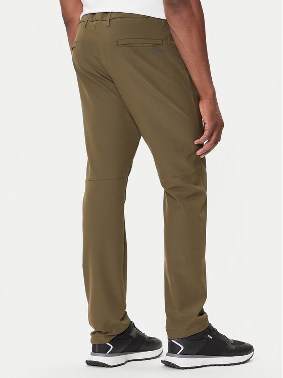 BOSS BOSS Riidest püksid T_Commuter 50534303 Roheline Slim Fit