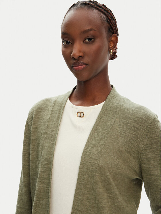 Olsen Olsen Кардиган 11004343 Зелений Regular Fit