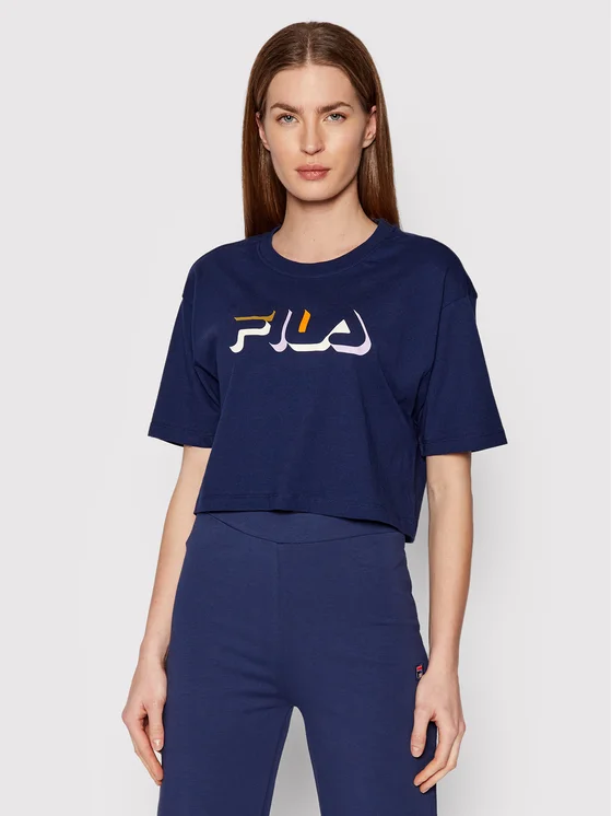 Fila T-Shirt Boituva 768497 Dunkelblau Relaxed Fit
