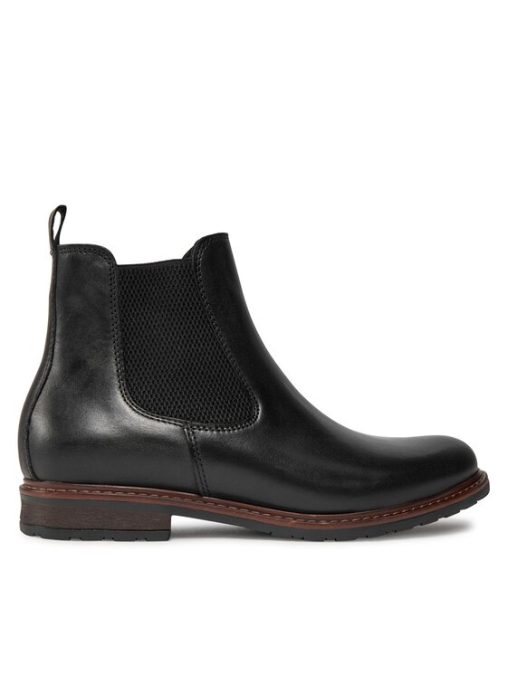 Tamaris Tamaris Kotníková obuv s elastickým prvkem 1-25056-41 Černá