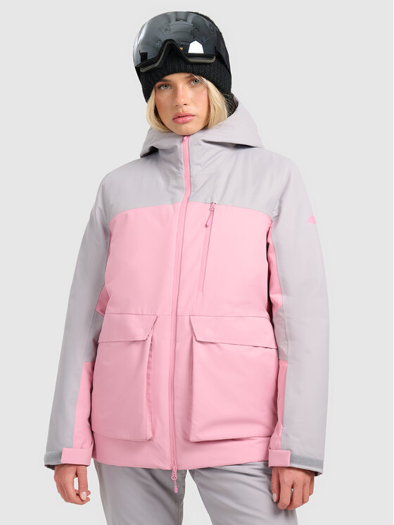 4F 4F Kurtka narciarska APRES SKI Różowy Regular Fit