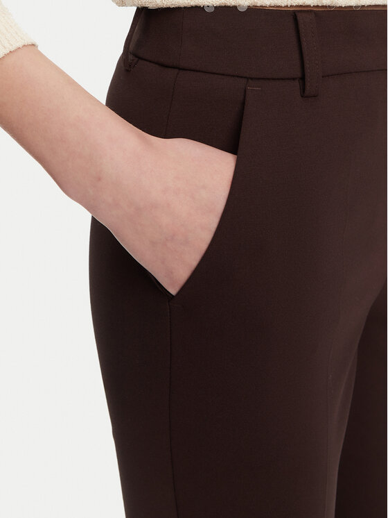 Marella Marella Hlače iz tkanine Aletta 2523786014 Rjava Regular Fit