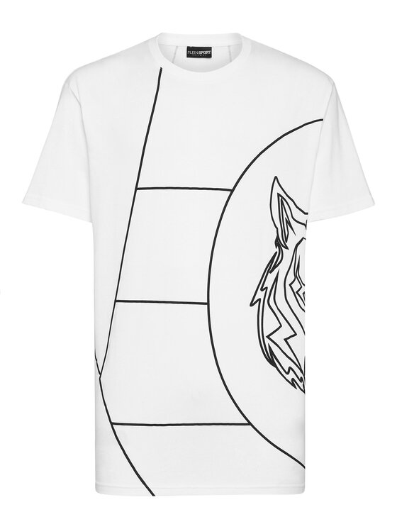 Plein Sport Plein Sport Tričko 4989 Biela Regular Fit