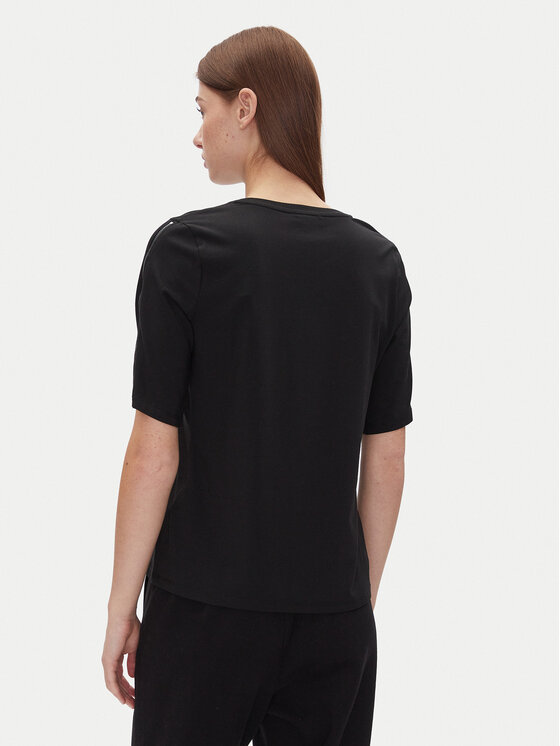 DKNY DKNY T-Shirt P4JHBRJQ Czarny Regular Fit