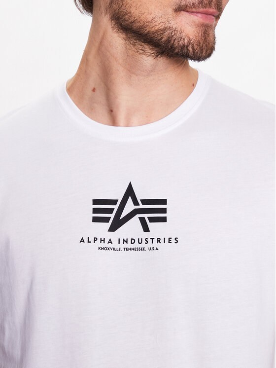 Alpha Industries Alpha Industries T-Shirt Basic 118533 Biały Regular Fit