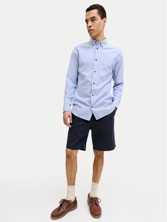 Jack & Jones Jack & Jones Pantalon scurți din material Ace Vance 12293005 Bleumarin Regular Fit